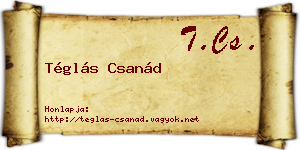 Téglás Csanád névjegykártya