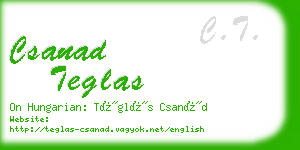 csanad teglas business card